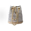 Ivory color block blue